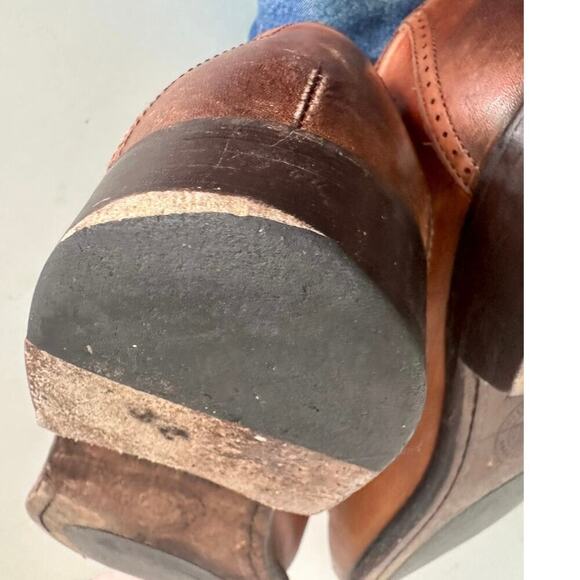 Johnston & Murphy Men’s Brown Leather Penny Loafer Slip-On Shoes Sz. 9 - Picture 5 of 14